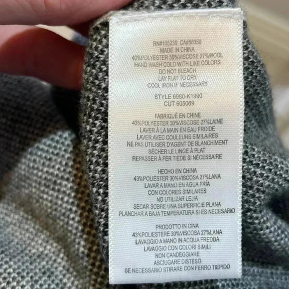 Soft Joie Bini Grey Textured Crewneck Sweater Size XS - Picture 7 of 7